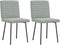 vidaXL - Eetkamerstoelen - 2 - st - fluweel - lichtgrijs