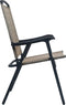 vidaXL - Tuinstoelen - inklapbaar - 2 - st - textileen - taupe