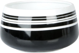 Pt - Vaas Contrast - Porselein 16cm hoog - Zwart