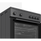 Beko FBM6202ANL - Vrijstaand Fornuis - Dual Fuel 4 Gasbranders - Anthraciet