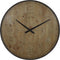 Klok Ø80x6 cm LOGAN hout bruin+zwart