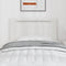 vidaXL - Hoofdbord - Eenvoudig - Ontwerp - Wit - 90 - cm - Faux - Leer