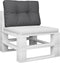 vidaXL - Palletkussen - 50x40x12 - cm - stof - antracietkleurig