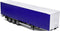 Solido Tarpolin Anhänger blau 1:24 Aanhanger