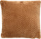 Dutch Decor ZICO - Kussenhoes zigzag 45x45 cm Tobacco Brown - bruin - superzacht - met rits