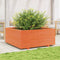 vidaXL - Plantenbak - 110x110x49,5 - cm - massief - grenenhout - wasbruin