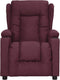 vidaXL Fauteuil verstelbaar stof paars