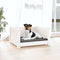 vidaXL - Hondenmand - 55,5x45,5x28 - cm - massief - grenenhout - wit