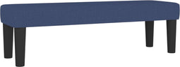 vidaXL - Bankje - 100x30x30 - cm - stof - blauw