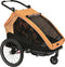 XLC DuoS Fietskar - Kinderfietskar - 3-in-1 voor 2 kinderen - Oranje