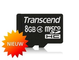 Transcend 8 GB - Micro SDHC Card - Class 4