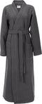 Heckettlane Badjas Wafel - Ochtendjas Unisex - 65% Gerecycled Katoen - Grijs - XL