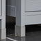 SoBuy FRG128-II-SG - Wastafelonderkast - 2 Schuifdeuren - Grijs 60x60x30cm