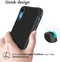 iMoshion Hoesje Geschikt voor iPhone Xr Hoesje Shockproof - iMoshion Rugged Hybrid Carbon Case - zwart
