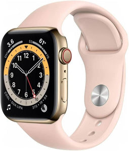Apple Watch Series 6 44mm Cellular Stainless Steel (Simlockvrij) / SV - Goud