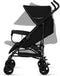 Lionelo Elia - Buggy - Lichte 7kg - Verstelbare rugleuning - Zwart