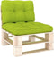 vidaXL - Palletkussens - 2 - st - stof - heldergroen