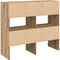vidaXL - Schoenenrekken - 2 - st - stapelbaar - 89,5x30x40 - cm - artisanaal - eiken