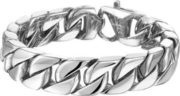 Vigor Armband Gourmet - Schakelarmband - 14,3 mm 20 cm - Staal