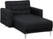ABERDEEN - Chaise longue - Grafietgrijs - Symmetrisch - Polyester
