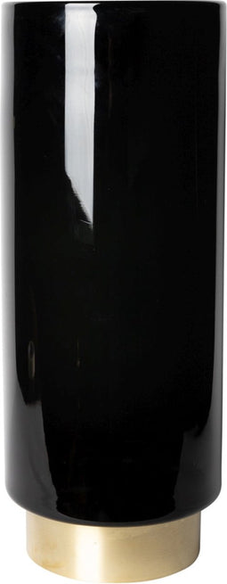 PTMD Maureen Vaas - 18 x 18 x 45 cm - Glas - Grijs