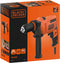 Black & Decker BEH200-QS - Klopboormachine 500W - 2e handgreep - Kleur zwart