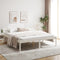 vidaXL - Seniorenbed - massief - grenenhout - wit - 200x200 - cm
