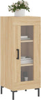 vidaXL - Dressoir - 34,5x34x90 - cm - bewerkt - hout - sonoma - eiken