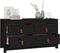 vidaXL - Dressoir - 100x40x54 - cm - massief - grenenhout - zwart