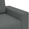 vidaXL - Fauteuil - 60 - cm - stof - donkergrijs