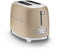 Smeg TSF01CHMEU - Broodrooster - 950W 2 sleuven 6 bruining-niveaus - Mat champagne
