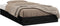 vidaXL - Bedframe - massief - hout - zwart - 135x190 - cm