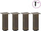 vidaXL - Salontafelpoten - 4 - st - 30-32 - cm - staal - naturel