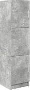 vidaXL - Hoge - kast - Betonnen - Grijs - 31,5x32x124 - cm - Geengineerd - hout