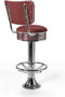 Bel Air Retro Barkruk BS-27CB Footring Ruby
