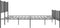 vidaXL - Bedframe - met - hoofd- - en - voeteneinde - metaal - zwart - 150x200 - cm