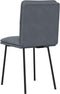 vidaXL - Eetkamerstoelen - 2 - st - fluweel - donkergrijs