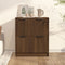 vidaXL - Dressoir - 60x30x70 - cm - bewerkt - hout - bruin - eikenkleur