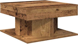 vidaXL - Salontafel - 55x55x30 - cm - bewerkt - hout - oud - houtkleurig
