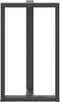 vidaXL - Bartafelpoten - 2 - st - T-vormig - 60x35x(100-101) - cm - staal - antraciet