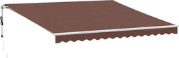 vidaXL - Luifel - automatisch - uittrekbaar - 400x300 - cm - bruin