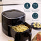 Princess Digitale Airfryer XL 182244 - Heteluchtfriteuse 6L - PFAS vrij - Digital Touchscreen - 8 Automatische Programma's - Zwart