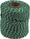 Katoentouw, groen-wit, klos van 50 g, ongeveer 55 m