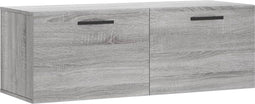 vidaXL - Wandkast - 100x36,5x35 - cm - bewerkt - hout - grijs - sonoma - eikenkleurig