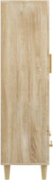 vidaXL - Hoge - kast - 70x31x115 - cm - bewerkt - hout - sonoma - eikenkleurig