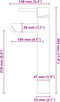 vidaXL - Wastafel - met - kraan - en - pop-up - afvoer - gehard - glas - zwart