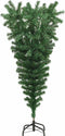 vidaXL - Kunstkerstboom - omgekeerd - met - standaard - 120 - cm - groen