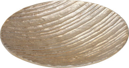 PTMD Victor Rond Dienblad - H5,5 x Ø32,5 cm - Aluminium - Champagne