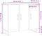 vidaXL - Dressoir - 90x34x80 - cm - bewerkt - hout - bruin - eikenkleur