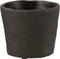 J-Line bloempot Bar - cement - zwart - small - Ø 12.5 cm